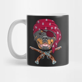 Dog Rottweiler Pirate Mug